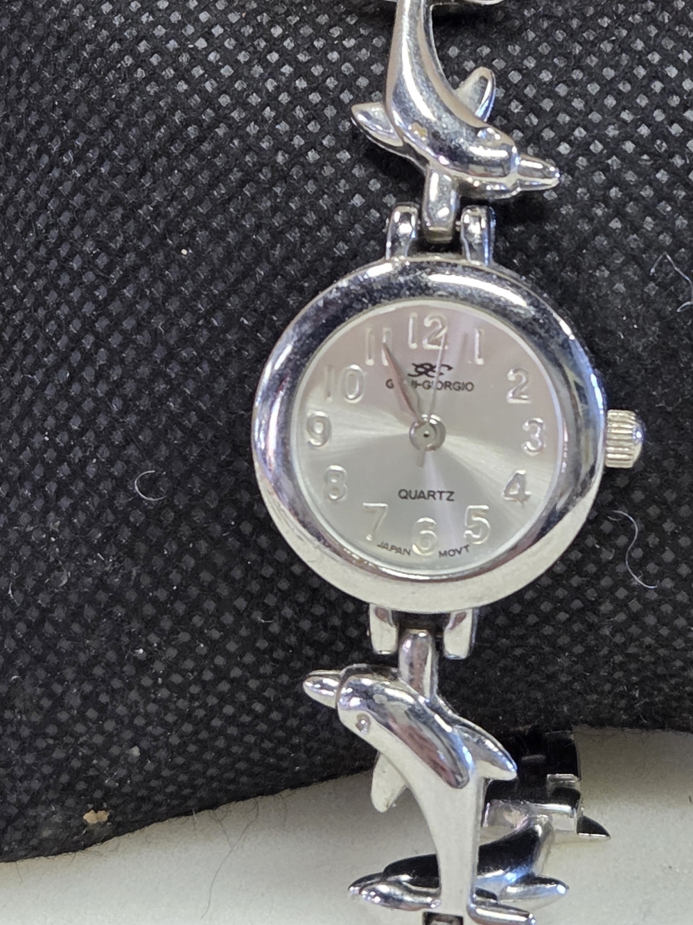 GIANI GIORGIO Silver Dolphin Bracelet Watch JAPAN MOVEMENT